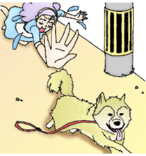 She looks tired out. sticker #11808408