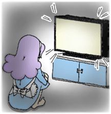 She looks tired out. sticker #11808412