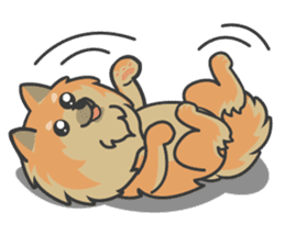 Pomeranian Brownie & friends sticker #11808424