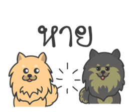 Pomeranian Brownie & friends sticker #11808443