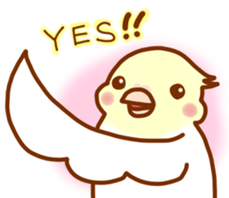 Cheeks round parakeet sticker #11808617