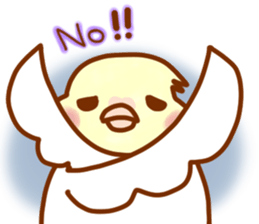 Cheeks round parakeet sticker #11808618