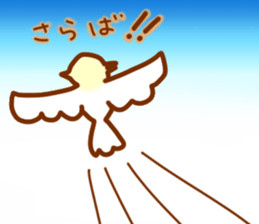 Cheeks round parakeet sticker #11808627