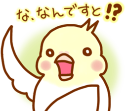 Cheeks round parakeet sticker #11808630