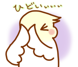 Cheeks round parakeet sticker #11808633