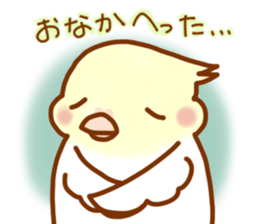 Cheeks round parakeet sticker #11808637