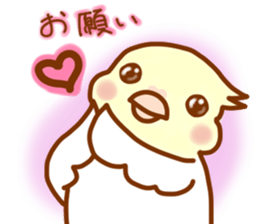 Cheeks round parakeet sticker #11808639