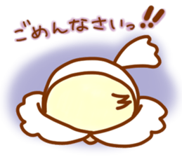Cheeks round parakeet sticker #11808641