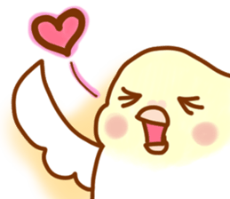 Cheeks round parakeet sticker #11808643