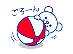 Marine bear3 : Tricolor color sticker #11808965