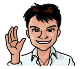 Asian general calm good young man sticker #11809014