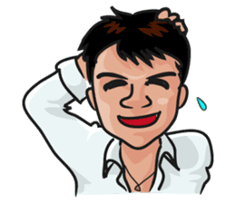 Asian general calm good young man sticker #11809015