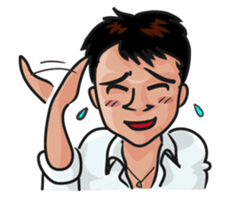 Asian general calm good young man sticker #11809017