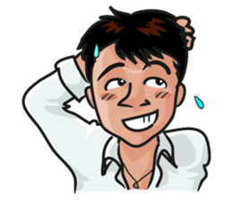 Asian general calm good young man sticker #11809018