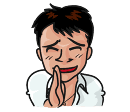 Asian general calm good young man sticker #11809019