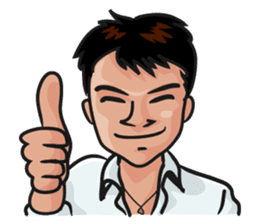 Asian general calm good young man sticker #11809022