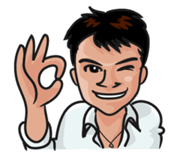 Asian general calm good young man sticker #11809023