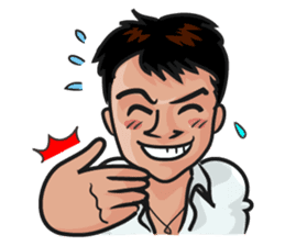 Asian general calm good young man sticker #11809024