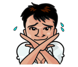 Asian general calm good young man sticker #11809025