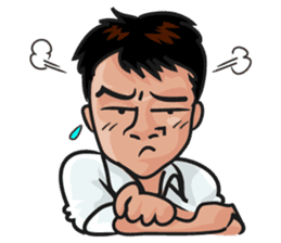 Asian general calm good young man sticker #11809026