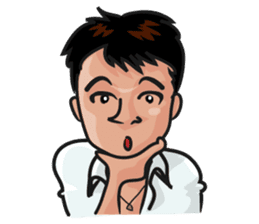 Asian general calm good young man sticker #11809029