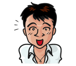 Asian general calm good young man sticker #11809033