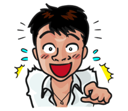 Asian general calm good young man sticker #11809034