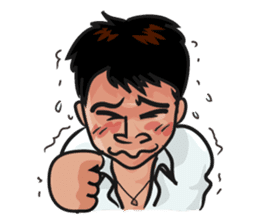 Asian general calm good young man sticker #11809035