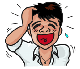 Asian general calm good young man sticker #11809036