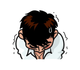 Asian general calm good young man sticker #11809038