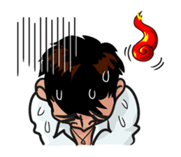 Asian general calm good young man sticker #11809039