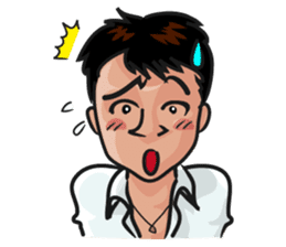 Asian general calm good young man sticker #11809044