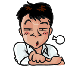 Asian general calm good young man sticker #11809045