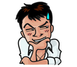 Asian general calm good young man sticker #11809046