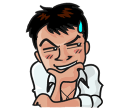 Asian general calm good young man sticker #11809046