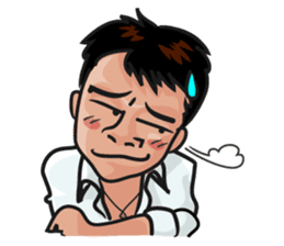 Asian general calm good young man sticker #11809047