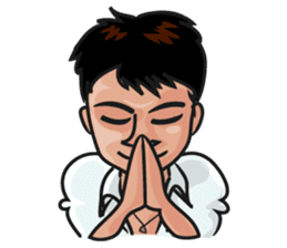 Asian general calm good young man sticker #11809048