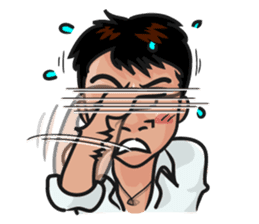 Asian general calm good young man sticker #11809050