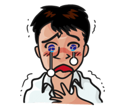 Asian general calm good young man sticker #11809052