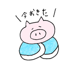 pig plain sticker #11809226