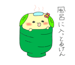 green tea rabbit sticker #11809619