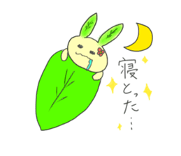 green tea rabbit sticker #11809620