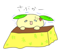 green tea rabbit sticker #11809626