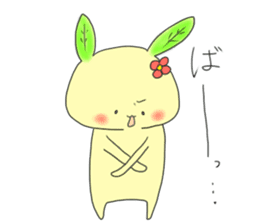 green tea rabbit sticker #11809629