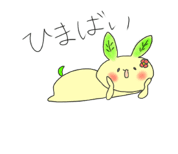 green tea rabbit sticker #11809632
