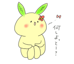 green tea rabbit sticker #11809633