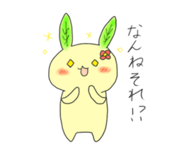 green tea rabbit sticker #11809635