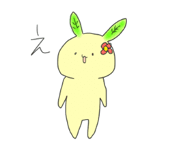 green tea rabbit sticker #11809646
