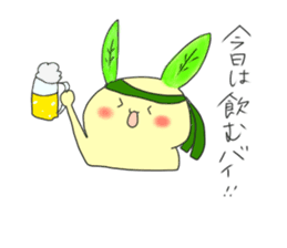green tea rabbit sticker #11809651