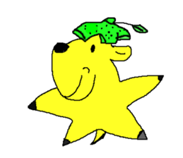 Grapefruit dog sticker #11809751